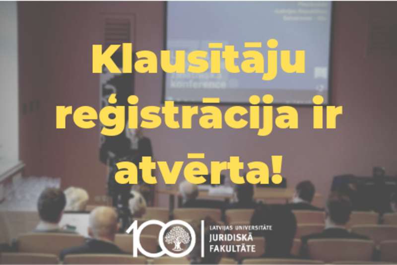 Aicina apmeklēt 7. starptautisko tiesību zinātņu konferenci