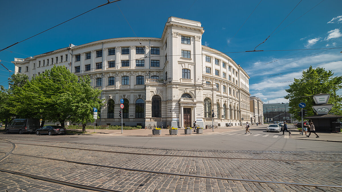 Latvijas Universitātes ēka, kurā atrodas Biznesa, vadības un ekonomikas fakultāte. © Foto: Toms Grīnbergs, Latvijas Universitātes Komunikācijas un inovāciju departaments
