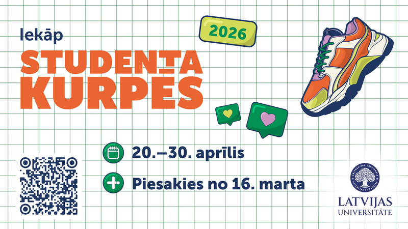 Piesakies izbaudīt studenta dzīvi “Studenta kurpēs”!