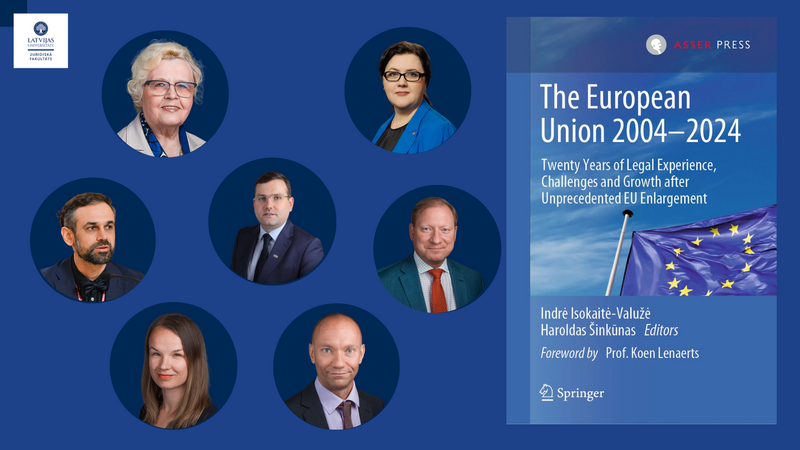 LU Juridiskās fakultātes docētāju pētījumi atspoguļoti kolektīvā monogrāfijā par Eiropas Savienības integrācijas 20 gadiem
