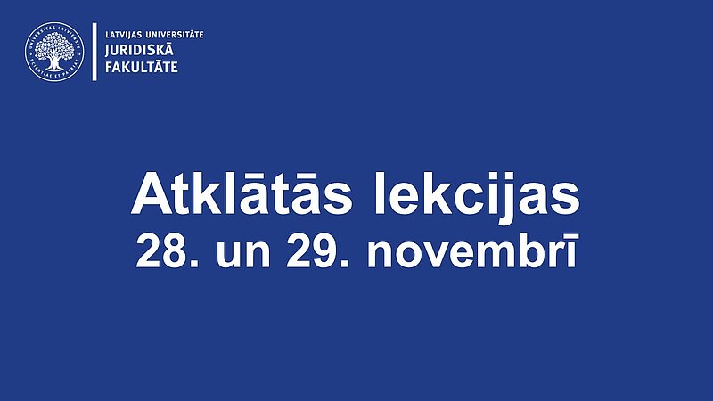 Notiks doc. Edmunda Broka un lekt. Māra Lejnieka atklātās lekcijas
