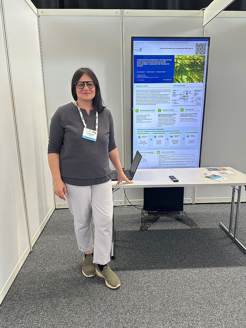 LU JF pētniece Leila Neimane starptautiskajā konferencē “Aquaculture Europe 2026” Slovēnijā
